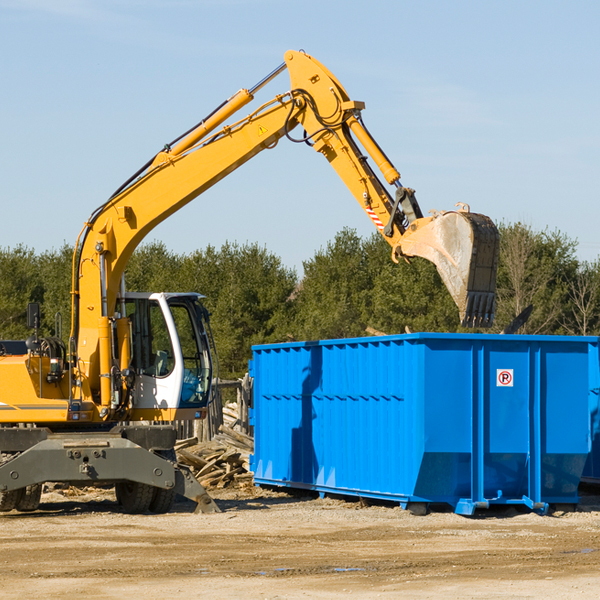 are there any restrictions on where a residential dumpster can be placed in New Harbor